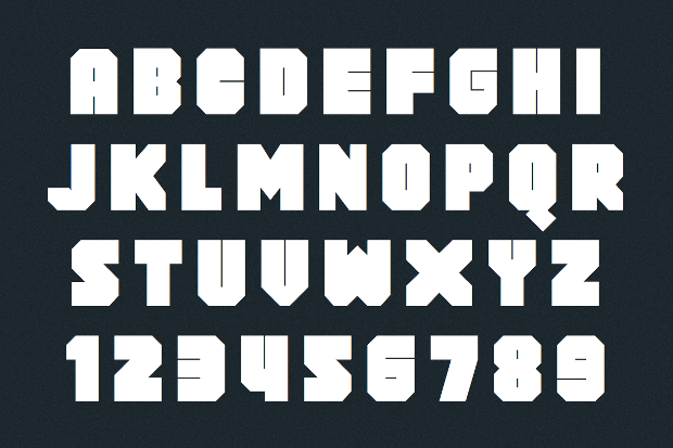 block typeface font