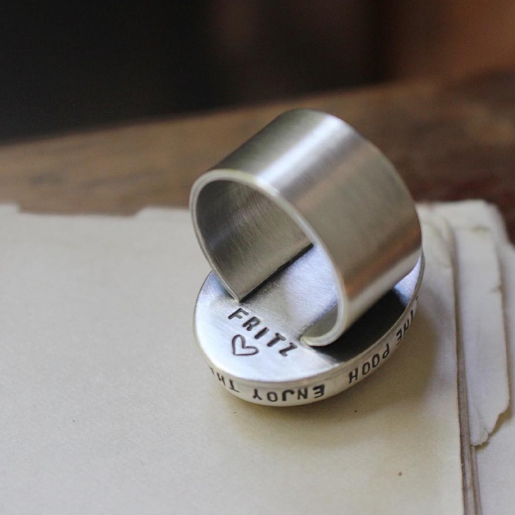 best silver message ring