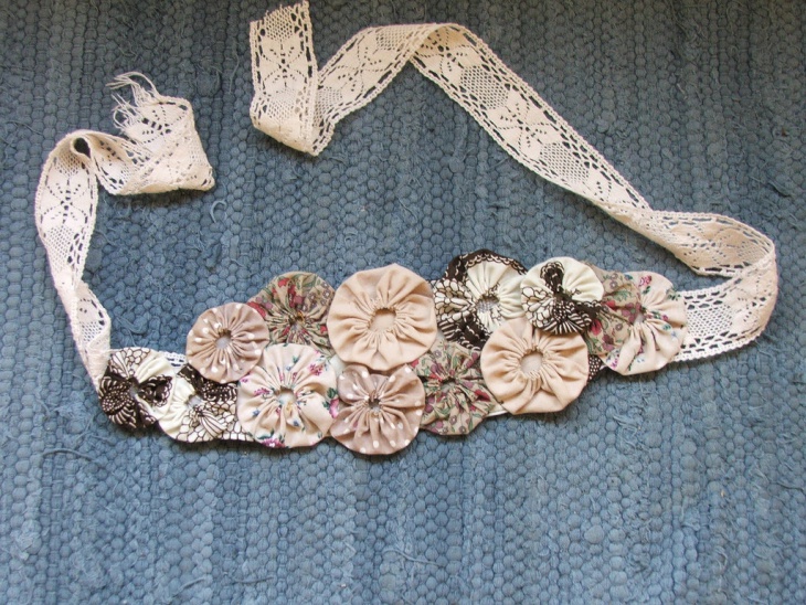 beautiful cotton crochet belt