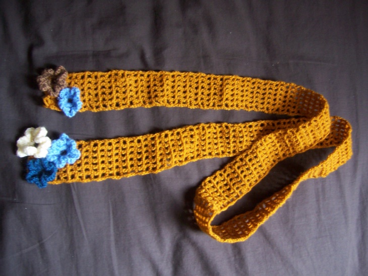 handcrafted crochet belt