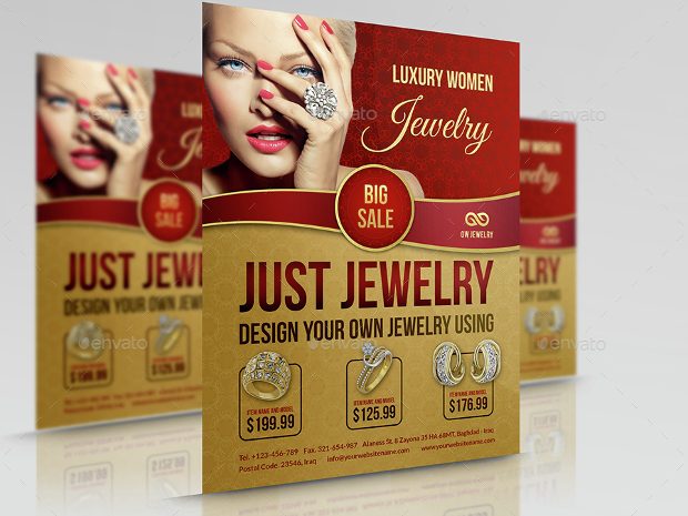 Editable Jewelry Flyer Design