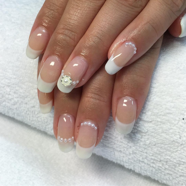 french pearl nail tip