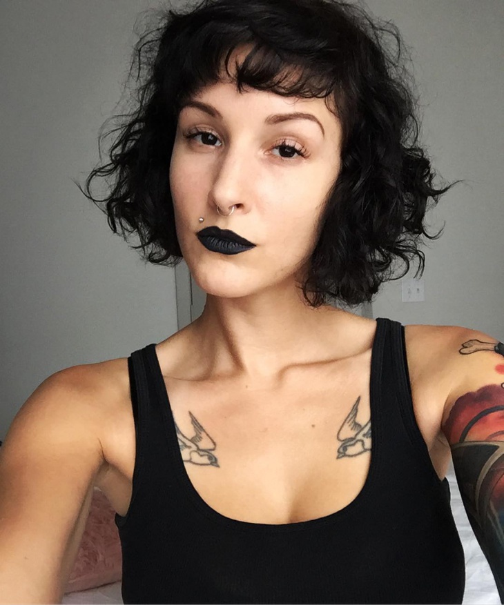 black lipstick makeover