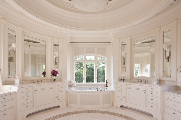 white bathroom cabinets idea