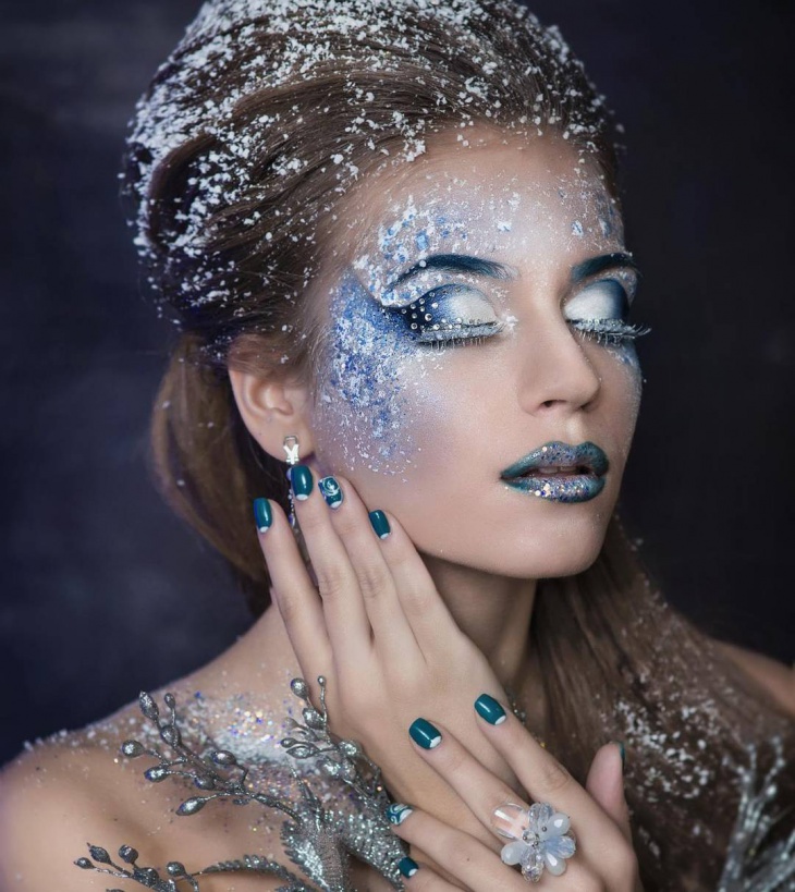 fairy snow makeup idea