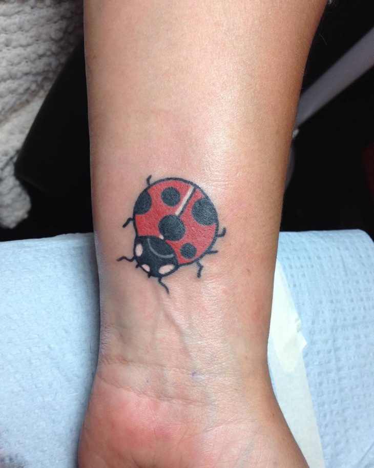 Ladybug Tattoos On Wrist.
