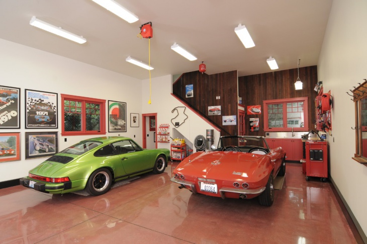 polished wood floor garage 