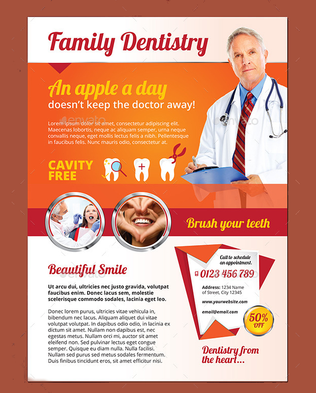 dental flyer templates free download