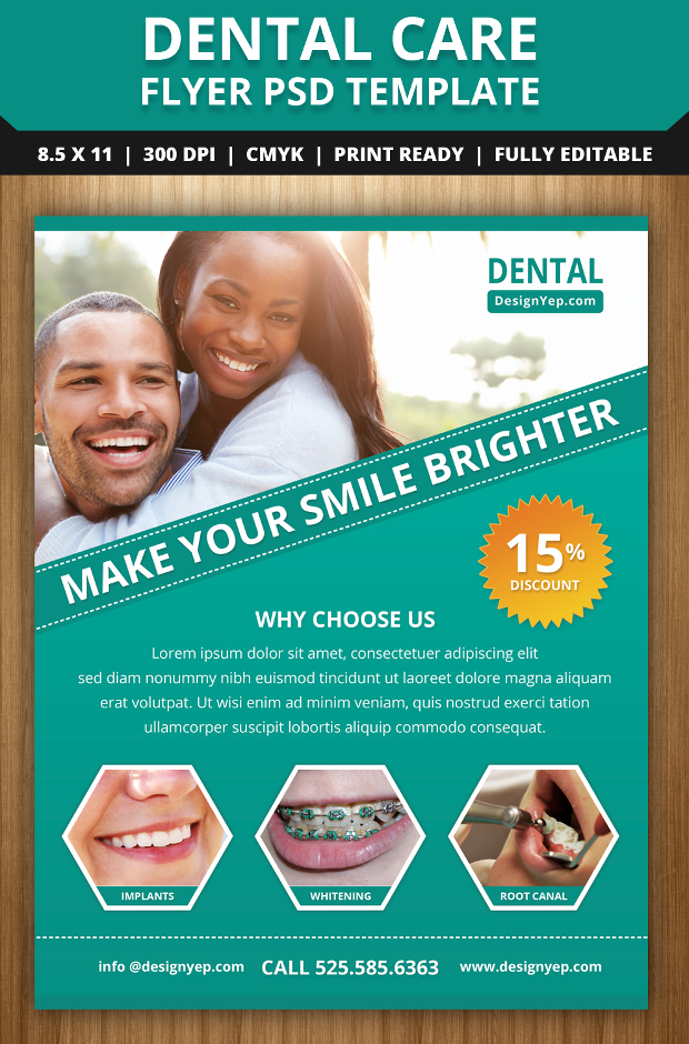 Free Dental Care PSD Flyer