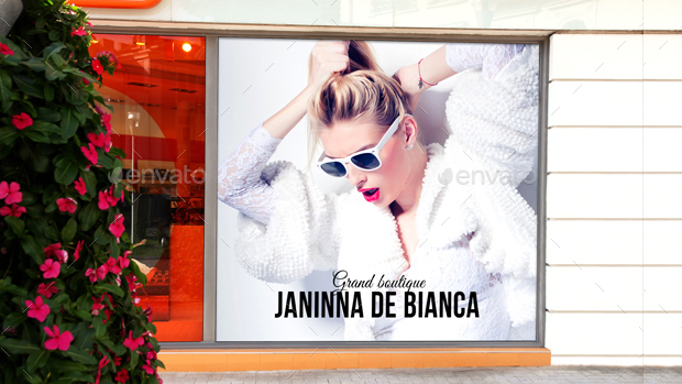 store front window mock up pack