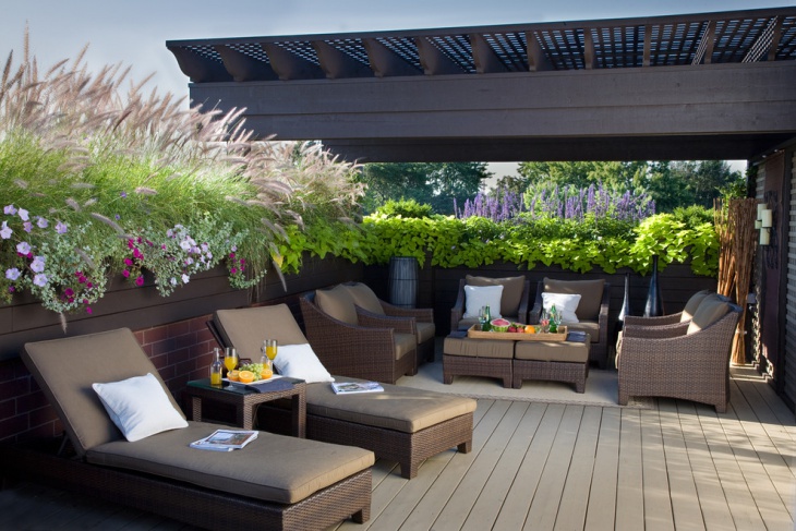 outdoor deck seating design idea