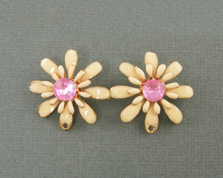 enamel flower jewelry design