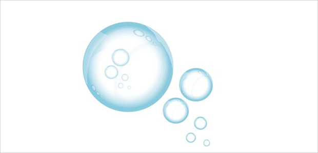 water bubble vector illustration
