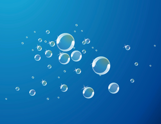shiney bubbles vector