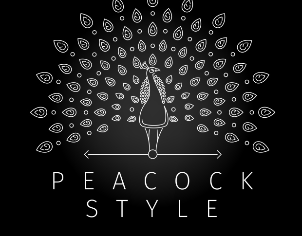 thin line peacock logo