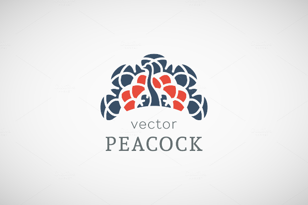 high quality peacock logo