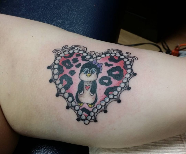 cute cheetah print tattoo design