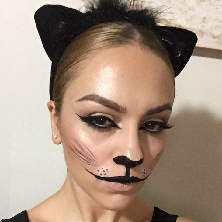 simple kitty makeup idea