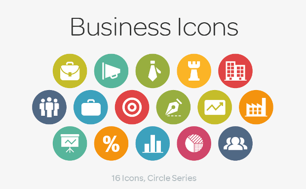 circle business icons