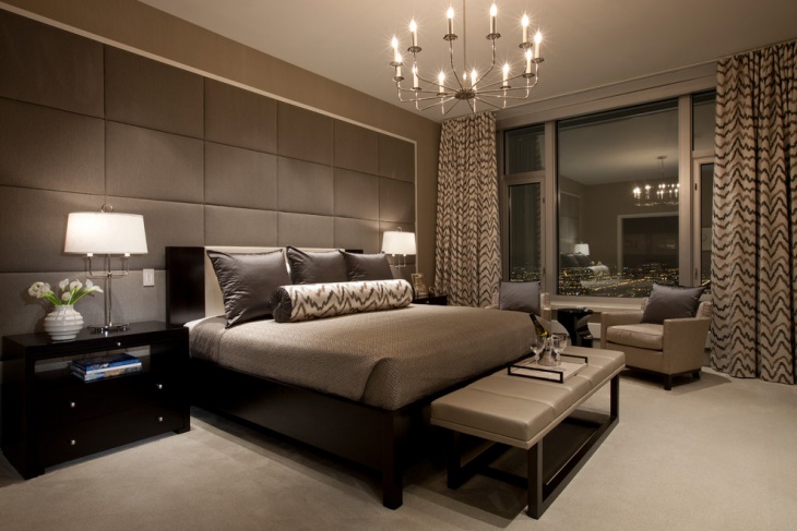contemporary gray bedroom