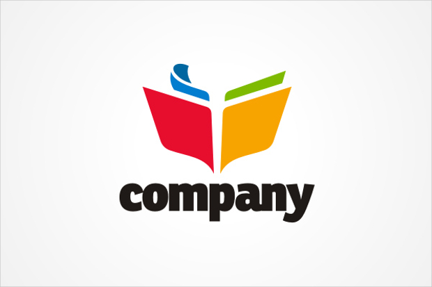 education book logo vector