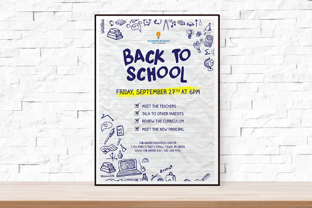 Back to School Event Flyer