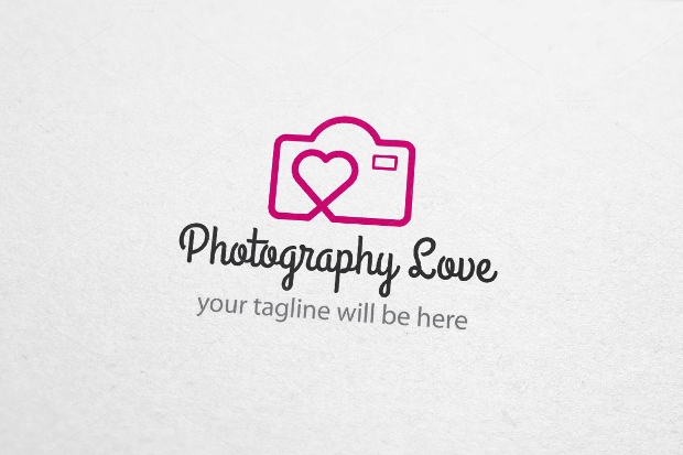photography love wedding logo