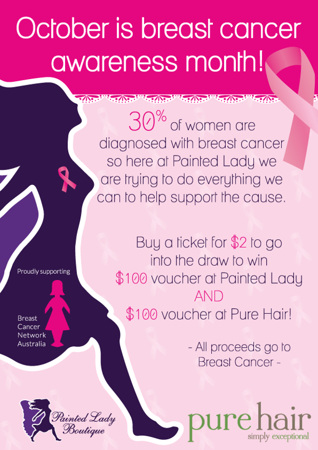 breast cancer fund charity flyer