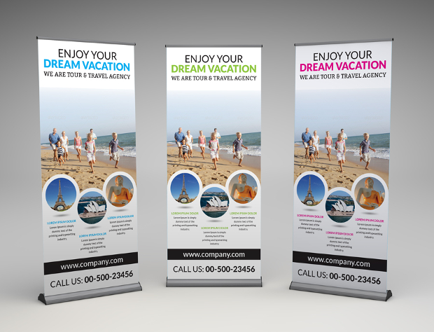 Dream Vacation Roll-up Banner