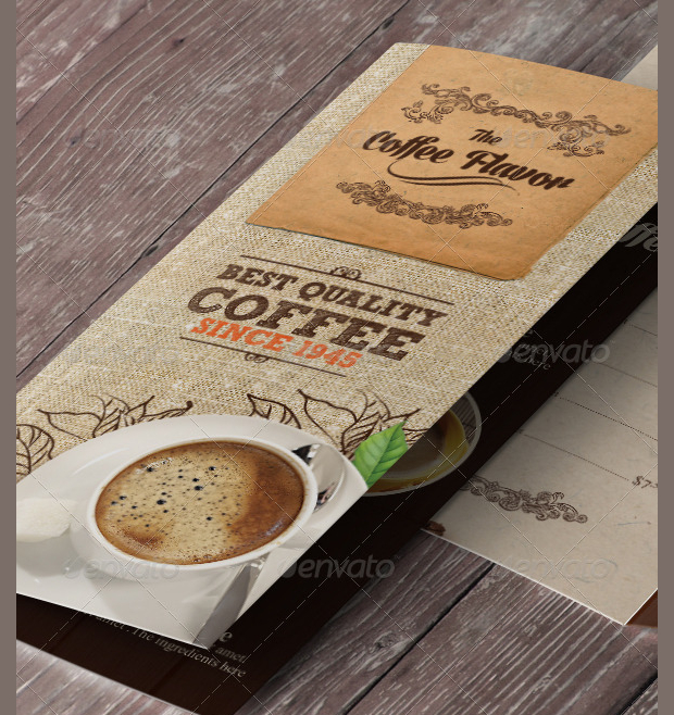 Bi Fold Coffee Shop Brochure
