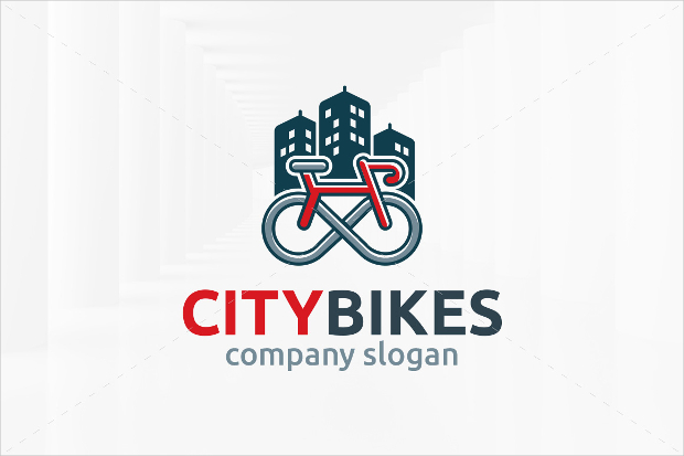 city bikes logo template