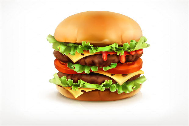 big vector burger