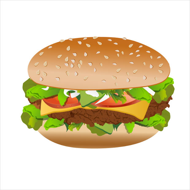 cheeseburger vector