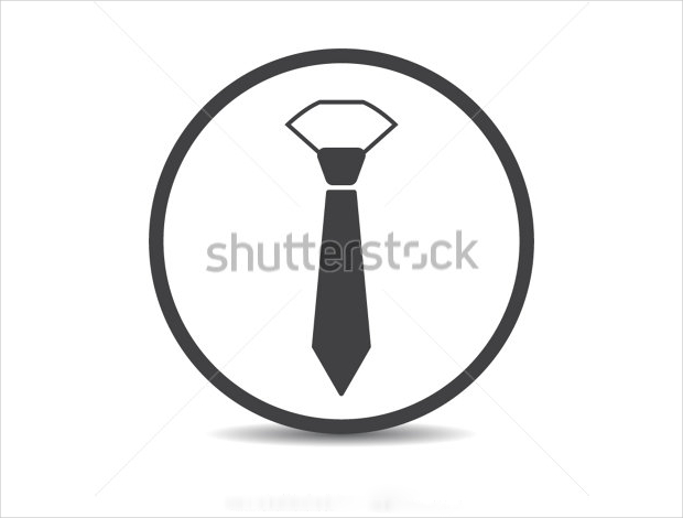 round tie icon