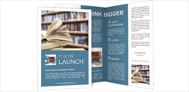 Library Brochure Template