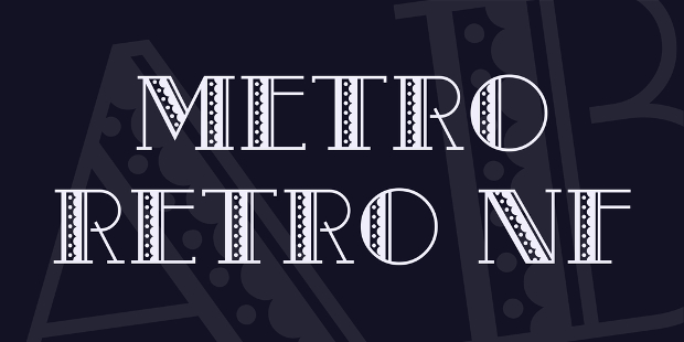 metro retro font