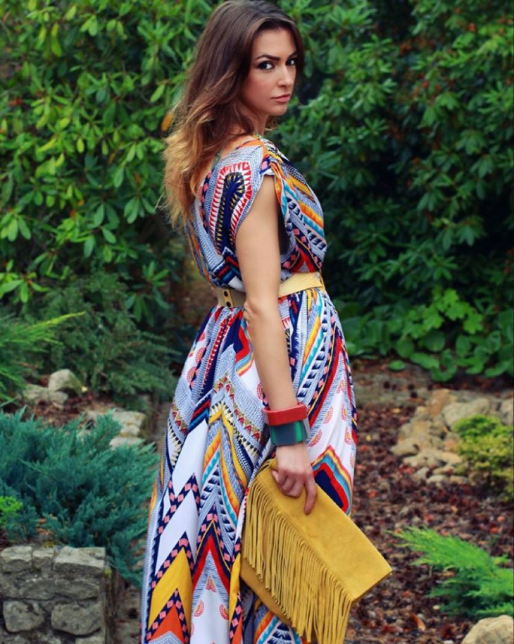 boho style aztec dress