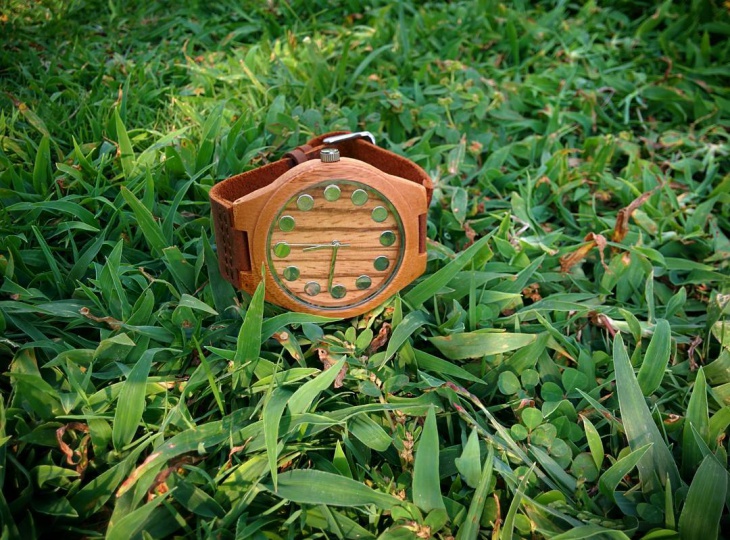 natural bamboo wood watch