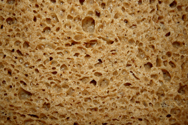 dark brown bread texture