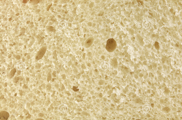 white smooth bread texture