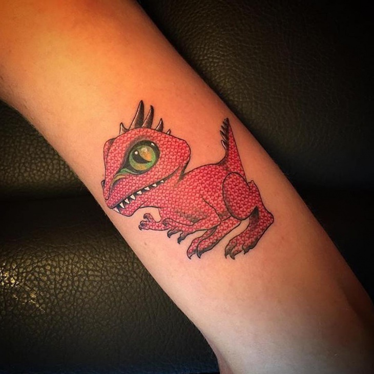 cross stitch dragon tattoo
