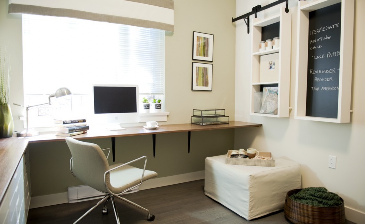 minimalist office computer desk design