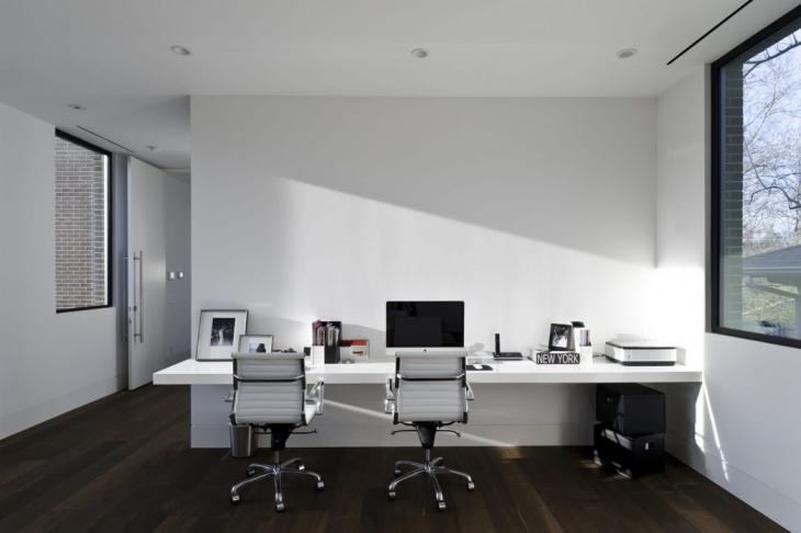 office minimalist computer desk design 
