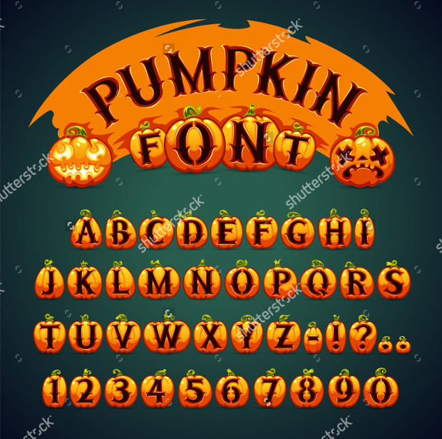 halloween pumpkin font