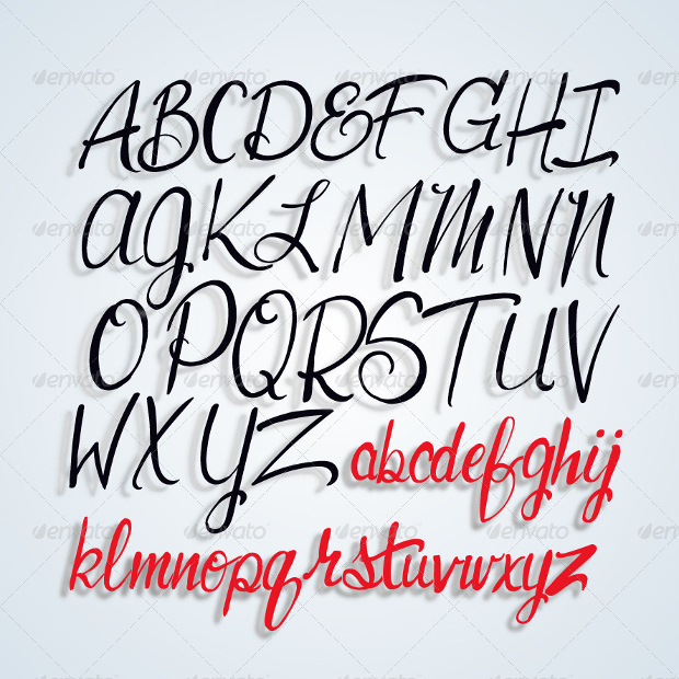 alphabet artistic fonts
