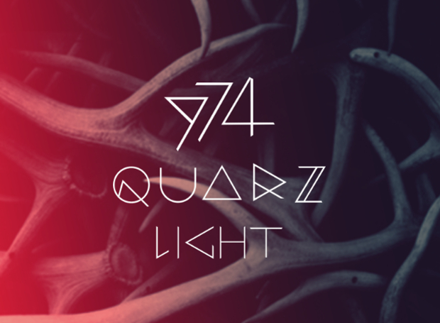 geometric light font