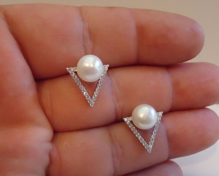 unique pearl bead studs