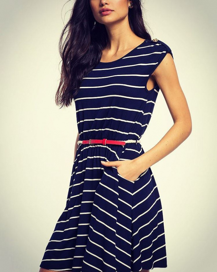 striped nautical dress