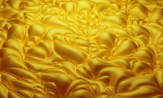 golden 3d fabric texture