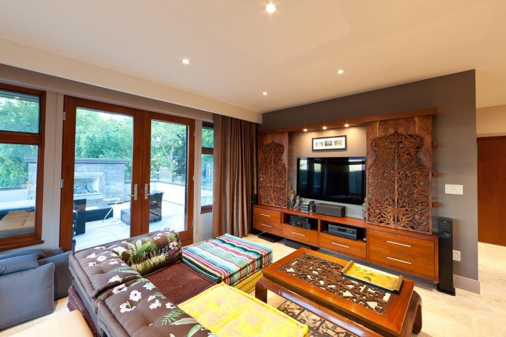 living room interior partition idea